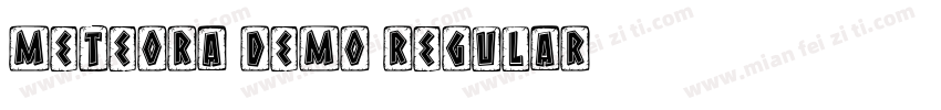 Meteora DEMO Regular字体转换